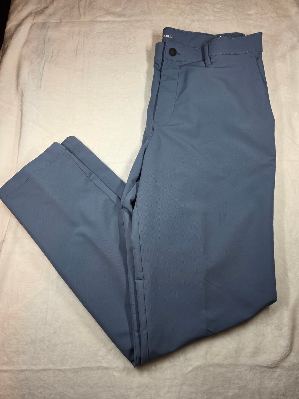 Men's Banana Republic Blue Flat-Front Dress Pants 36x34